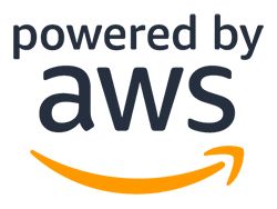 Powered by Aws logo